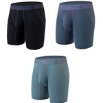 3 Pack Men's Anti-chafing Waffle Boxer Briefs