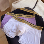 3 Pack Men's U-Shaped Large Pouch Breathable Comfortable Trunks