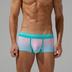 Men’s Spliced Lines Trunks in Ombre