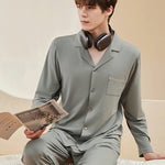 Men's Ultra-Soft Modal Solid Color Skin-Friendly Silky Touch Comfort Pajama Sets