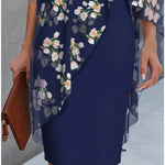 Klara | Floral Cape Dress