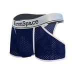 2 Pack Men's Low-Rise Side Vent & Cut-Out Design Breathable Mesh Trunks