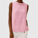 Anastine | Elegant Top with Roll Collar