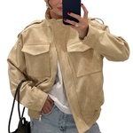TRISH™ – Polished Stand Collar Casual Jacket