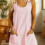 Isabeau | Stylish Striped Summer Dress with Pockets