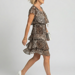Layla | Animal Print Knee Length Dress