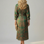Mikayla | Natural Wrap Midi Dress