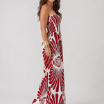Dyman | Strapless Flowing Silhouette Maxi Dress