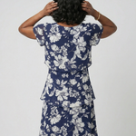 Riley | Subtle Floral Knee Length Dress