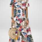 Saira | Boho Floral Maxi Dress
