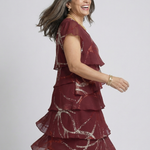 Ella | Composed Abstract Knee Length Dress