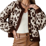 EUDORA™ – Vintage Style Leopard Cardigan Sweater