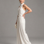 Erin | Belted High-Neck Wide-Leg Jumpsuit