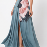Abigail | Halter Floral Maxi Dress