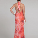 Violet | Halter Printed Maxi Dress