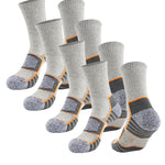 4 Pack Mid-Crew Thick Cushioned Sports Socks