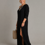 Jenna | One-Shoulder Side-Slit Midi Dress