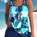 Megan - Relaxed Fit Leaf Swim Set