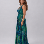 Zake | Sleeveless Empire Waist Midi Dress