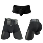 2 Pack Men's Comfy Low-rise Contoured Pouch Trunks