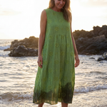 Una | Garden Texture Midi Dress