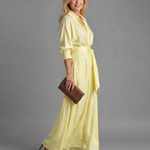 Rachel | Collared Long-Sleeve Midi Dress