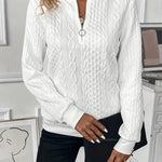 EMMA™ |  Elegant Quarter-Zip Sweater