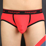 FreeLonger Men's Microfiber Covered Silky Touch Briefs