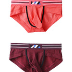 2 Pack Soft Separated Pouch Mens Briefs