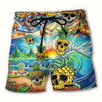 Men's Moisture-Wicking Bold Prints Sporty Cut Board Shorts