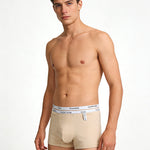 5 Pack Men's Ultra-Soft Antibacterial Cotton Trendy Design Stretchy Trunks