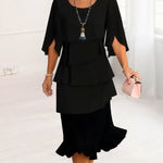 Wilda | Elegant Comfort Ruffle Dress