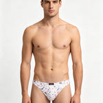 Men's Stretch Briefs with Convertible Front Opening & Open-Back Design