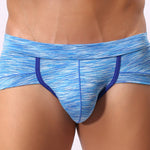 4 Pack Men's Striped U-convex Pouch Briefs