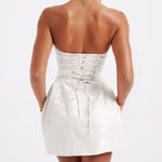 Zita | Jacquard Knot Mini Dress