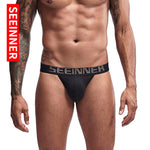 Cotton Sexy Low-waist Thongs Men's Underwear