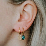 Dana Sleek Oval  Stone Earrings