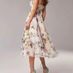 Karlee | Elegant Printed Strapless Dress