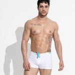 Men's Sexy Breathable Boxer Swim Trunks