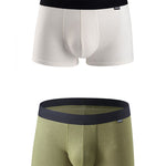 Men's Breathable Threaded Fabric U Convex Trunks