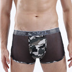 4-pack Men's Cotton Seamless Mesh Breathable Boxer Briefs