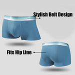 3 Pack Men's Breathable Threaded Fabric Ball Pouch Trunks