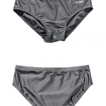 Men’s Shiny Solid Color Swim Briefs