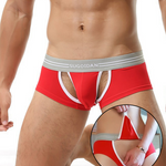3 Pack Men’s Sexy Cutout Trunks with Lift-up Pouch