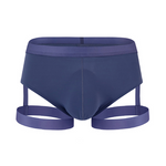 Men’s Sexy Solid Color Suspender Briefs