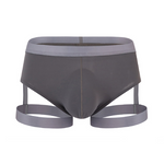 Men’s Sexy Solid Color Suspender Briefs