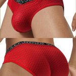 2 Pack Men's Sexy V-shape Waistband Mesh Bikinis