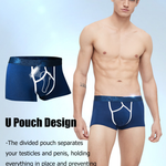 3 Pack Men's U Pouch Contour Patchline Trunks