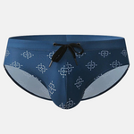 Men's Printed Low Rise Swim Briefs