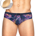 Men's Printed Low Rise Swim Briefs